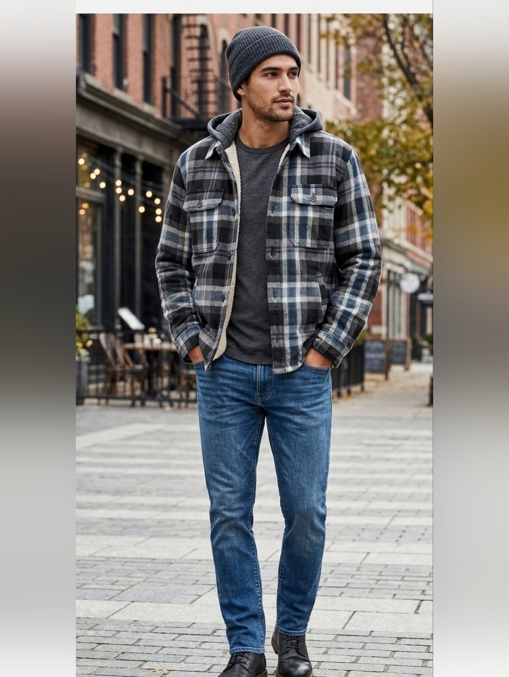 American Eagle Sherpa Lined shirt jacket